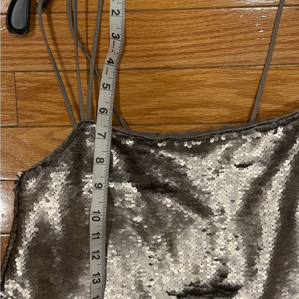 Banana Republic Shimmering Silver Mini Sequin Dress - Picture 10 of 13